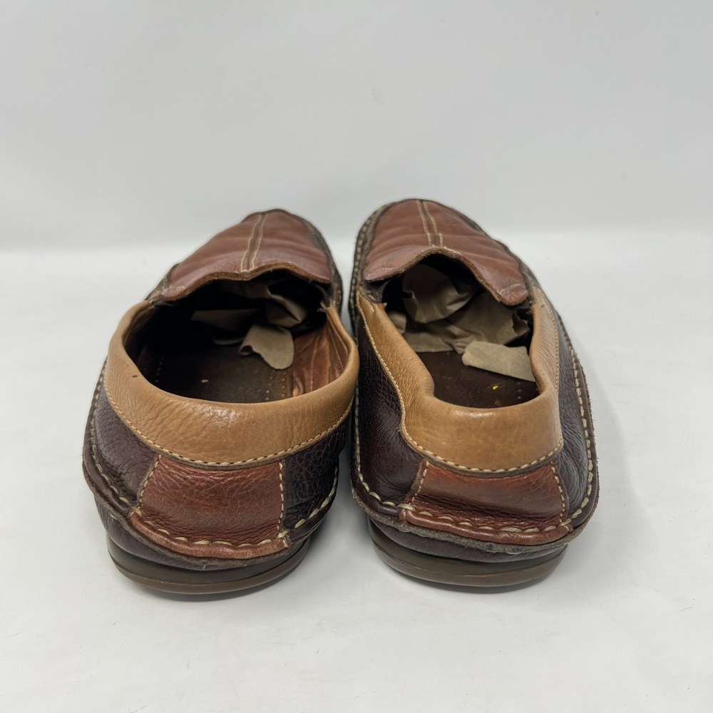 Johnston Murphy Men's Slip-On Leather Brown Tri Tone Loafers Size 9-1/2 #208519 - Picture 4 of 10